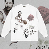 Nba Long Sleeved Shirt Autumn and Winter Long Sleeve T-shirt Loose Shoulder Men and Women