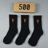 Mens Socks Big V Letter