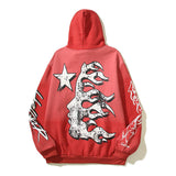 Hellstar Hoodie Retro Flame Personalized Printing