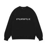 Purple Brand Sweatshirt Loose Crew Neck Sweater