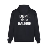 Gallery Dept Hoodie Alphabet Slogan Cardigan Hooded Sweater