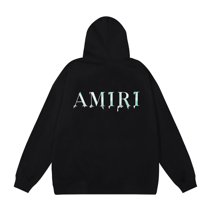 Amiri Hoodie AMI Sweater Bone Stick Hooded Sweater Men and Women