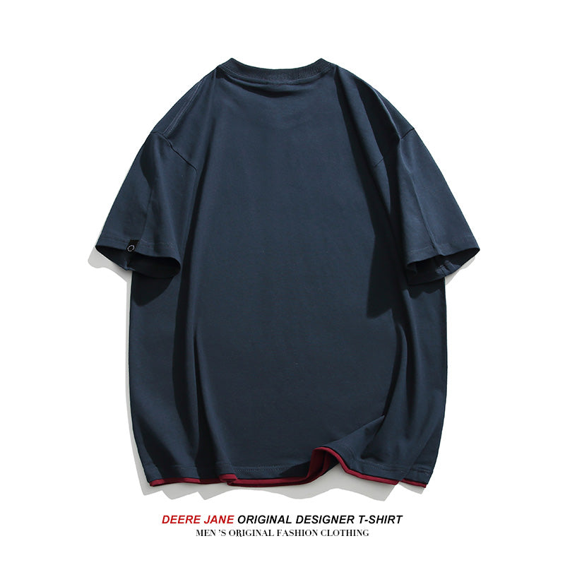Men's T-Shirts Short-Sleeved T-shirt Men's Summer Loose Casual