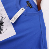 Purple Brand T Shirts Spot Purple Br Summer Cotton Double Yarn Crew Neck Short Sleeve