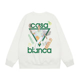 Casablanca Long sleeve T-shirt Crew neck loose terry sweater