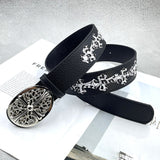 Chh Chrome heart belt with jeans y2k