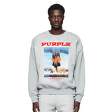 Purple Brand Sweatshirt Loose Crew Neck Sweater