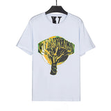 Vlone T Shirts Fashion Brand Summer High Street Men's and Women's T-shirt American Street Loose