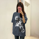 ERD T Shirts Marilyn Portrait Short Sleeve Casual
