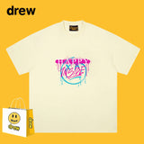 Drew T Shirts Smiley T-shirt Cotton Short Sleeve