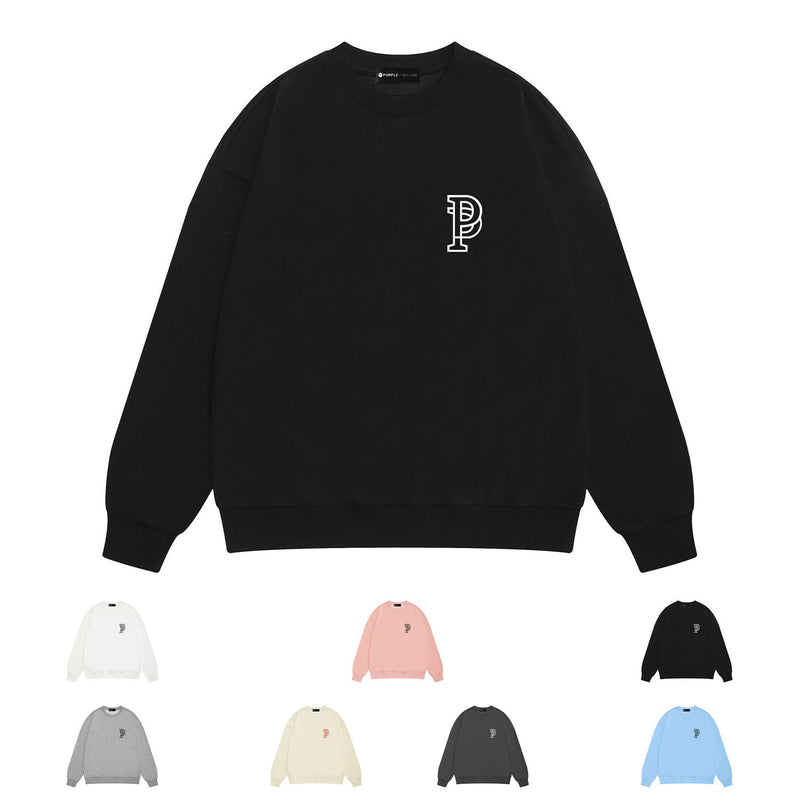 Purple Brand Sweatshirt Loose Crew Neck Sweater
