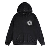 Purple Brand Distressed Hoodie Fashion Old Loose Hooded Sweater