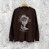 Purple Brand Long Sleeve T-Shirt Fashion Loose Long Sleeve Top