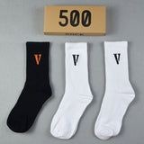 Mens Socks Big V Letter