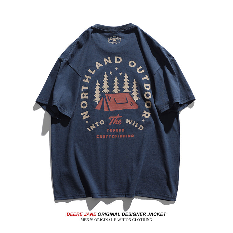 Men's T-Shirts Summer Short-Sleeved T-shirt Men's Loose Casual Half Sleeves T-shirt