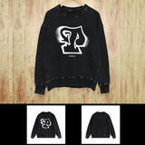 Purple Brand Distressed Sweatshirt Retro Vintage Crew Neck Sweater