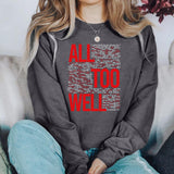Vintage All Too Well Sweatshirt Eras Tour Mindnight Hoodie