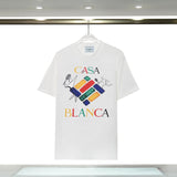 Casablanca T Shirts Fashion Casual Crew Neck Tee