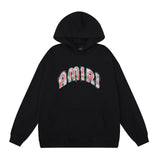 Amiri Hoodie AMI red letter logo print hooded sweater