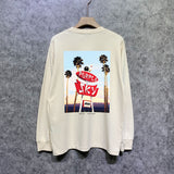 Purple Brand Long Sleeve T-Shirt Fashion Loose Long Sleeve Top