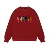 Purple Brand Sweatshirt Loose Crew Neck Sweater