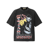 Men Vintage T-Shirts Saint "Mike Tyson" Boxing Champion Washed Distressed T-Shirts