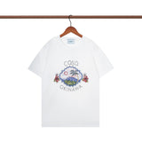Casablanca T Shirts Crew Neck Loose Cotton Tee
