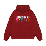Purple Brand Hoodie Fashion Loose Hooded Sweater