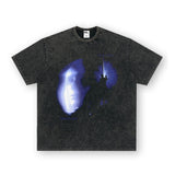 Vintage T-shirts short-sleeved T-shirts cross-border washing and old