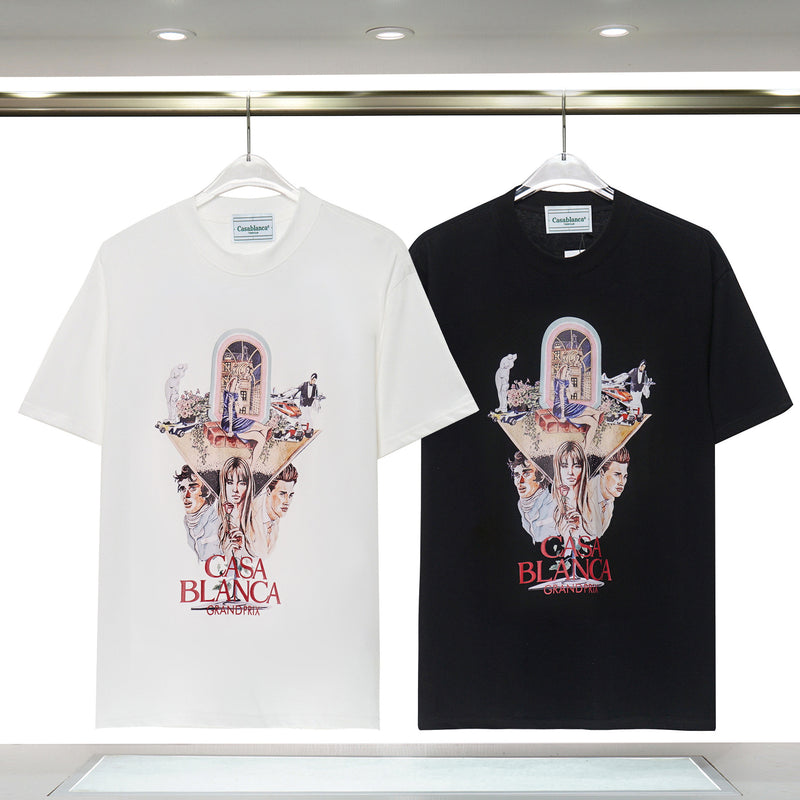 Casablanca T Shirts Unisex Fashion Loose Tee