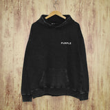 Purple Brand Distressed Hoodie Fashion Old Loose Hooded Sweater