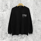 Purple Brand Long Sleeve T-Shirt Fashion Loose Long Sleeve Top