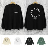 Purple Brand Long Sleeve T-Shirt Fashion Loose Long Sleeve Top