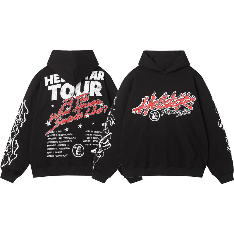 HS Hoodie Casual Sweater Drawstring