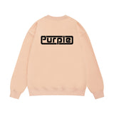 Purple Brand Sweatshirt Loose Crew Neck Sweater