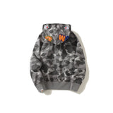 Bathing Ape Hoodie Zip Honeycomb Camo Kangaroo Pocket Sweater Pullover