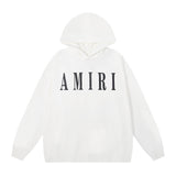 Amiri Hoodie AMI Letter logo print hooded sweater for men and women