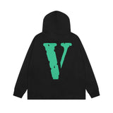 Vlone Hoodie Green Big V Hooded