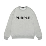 Purple Brand Sweatshirt Loose Crew Neck Sweater