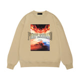 Purple Brand Sweatshirt Loose Crew Neck Sweater
