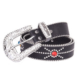 Hip-hop punk rhinestone belt colorful gemstone y2k belt