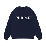 Purple Brand Sweatshirt Loose Crew Neck Sweater