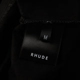 Rhude T Shirt Striped Sunset Snow Mountain Print Short Sleeve T-Shirt