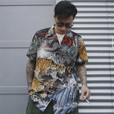 GUILTYPARTIES TIGER Shirts Dragon and Tiger Fight