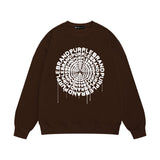 Purple Brand Sweatshirt Loose Crew Neck Sweater