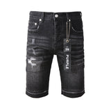 Purple Brand Denim Shorts High Street Black