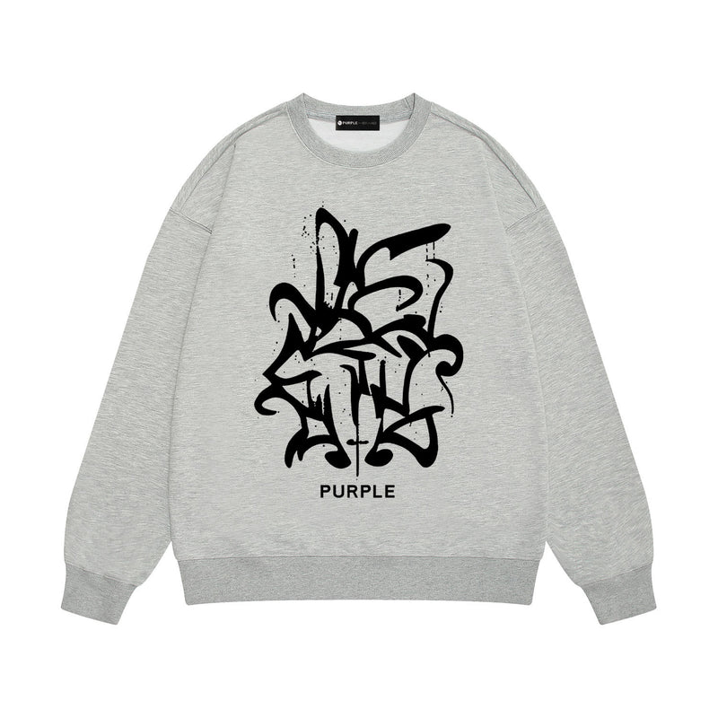 Purple Brand Sweatshirt Loose Crew Neck Sweater