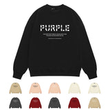 Purple Brand Sweatshirt Loose Crew Neck Sweater