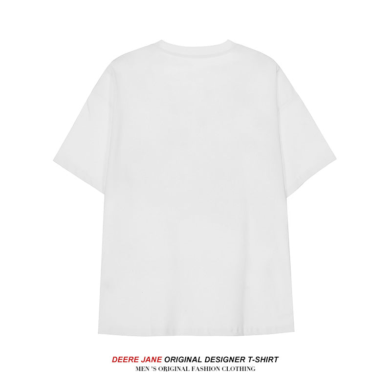 Men T-Shirts Summer Short Sleeve Half Sleeve Cotton T-shirt