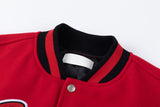 Off White Jacket Spring and Autumn OW Cartoon Scorpion Pattern Baseball Jacket Jacket